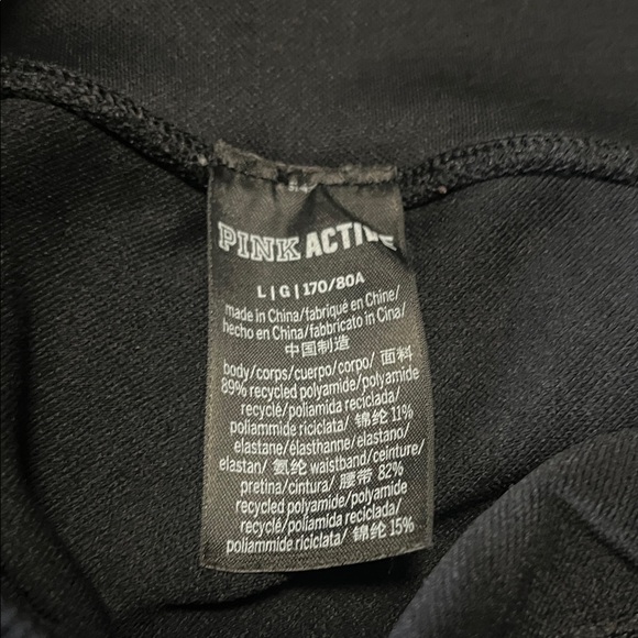 PINK Victoria's Secret Black Leggings - Picture 2 of 3